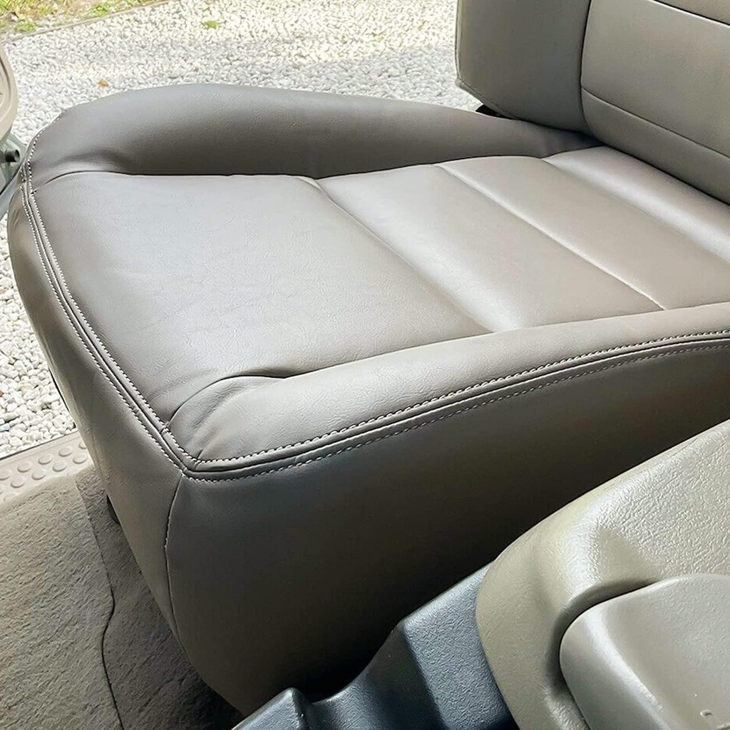 Tan Leather Bottom Seat Cover Pack of 2 I1253
