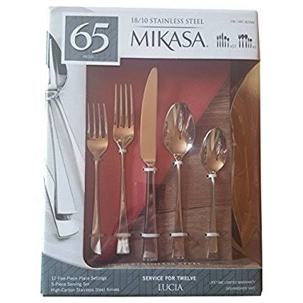 65 Piece 18/10 Stainless Steel Dining Set T21146