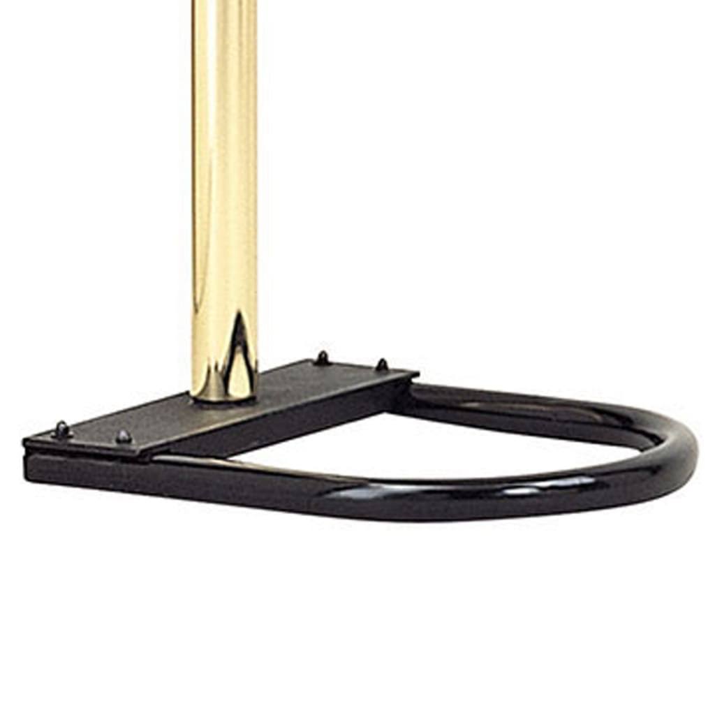 Gold and Black Metal Lamp with 5 Adjustable Arch Arms O83575