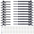 Black Cable Railing Kit 10 Set T316 Stainless Steel Hardware R1649