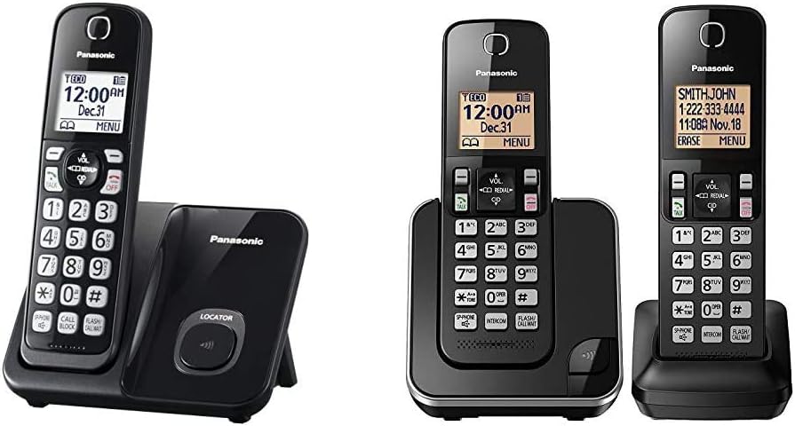Cordless Phone with Answering Machine and Smart Call Block - 2 Handsets Y175485