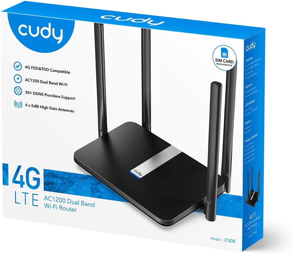 AC1200 Dual Band 4G LTE Modem Router with SIM Card Slot S9882