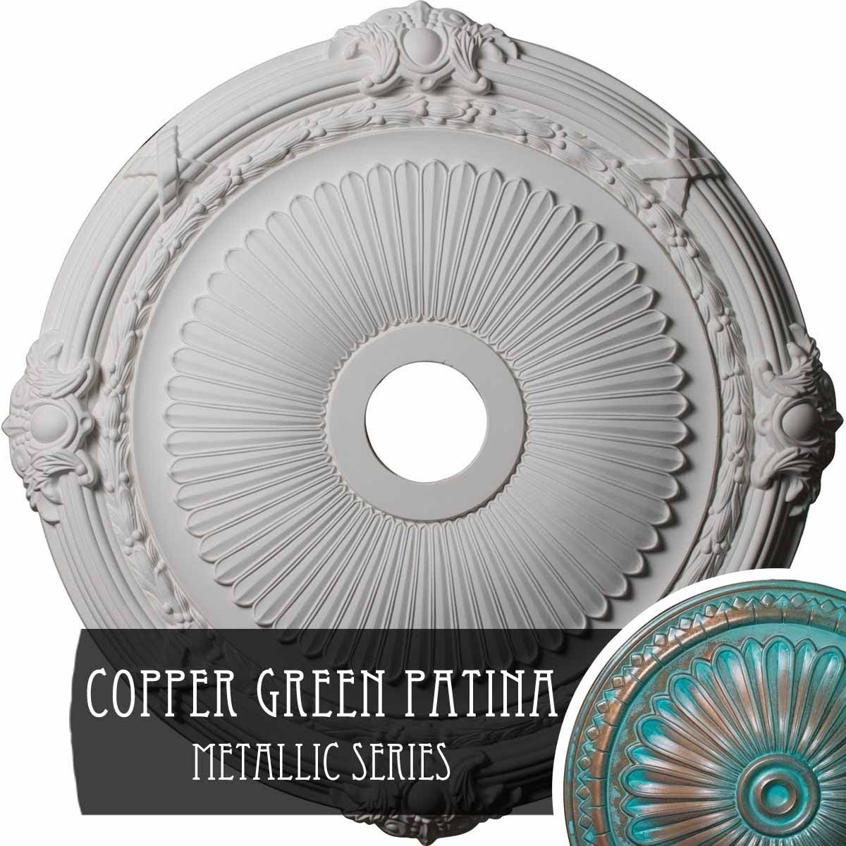 Copper Green Patina Finished Ceiling Medallion U8094