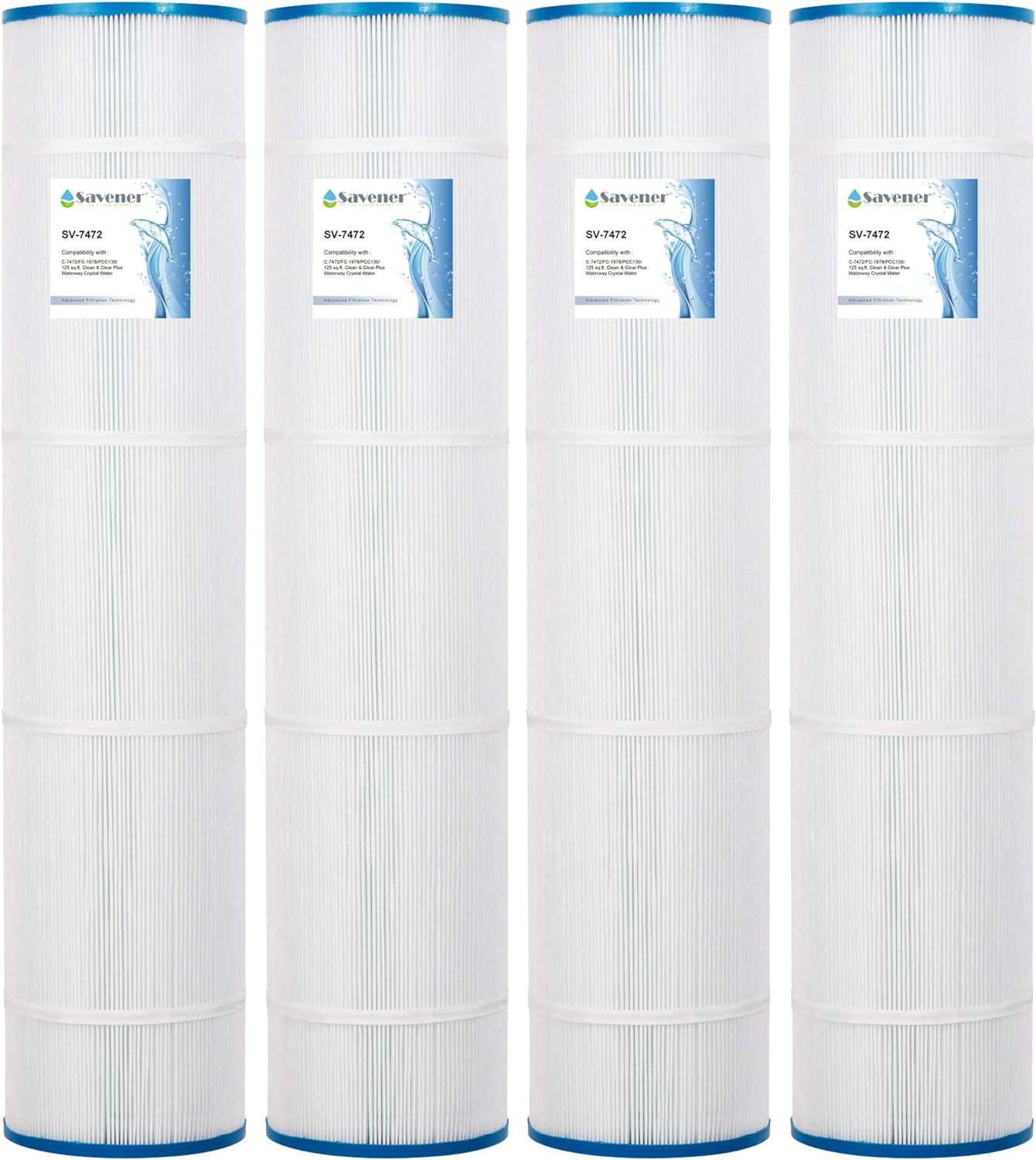 Swimming Pool Replacement Filter Cartridge 4 Pack Y256