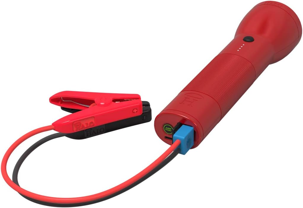 Rechargeable Lithium LED Flashlight with Car Jump Starter and Phone Charger B3507