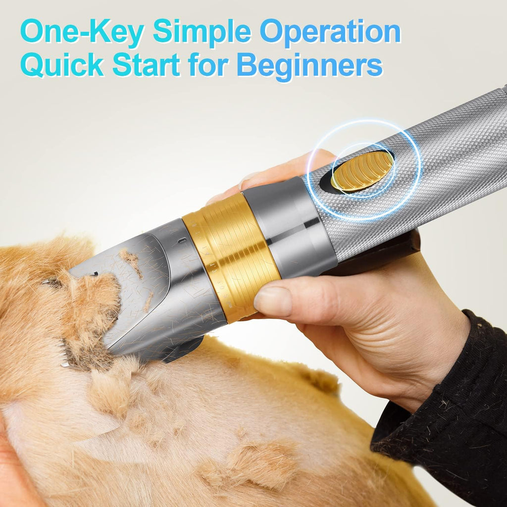 Dog Clippers Plug-in Grooming Kit 12V Heavy Duty Pet Hair Trimmer Set Q349721