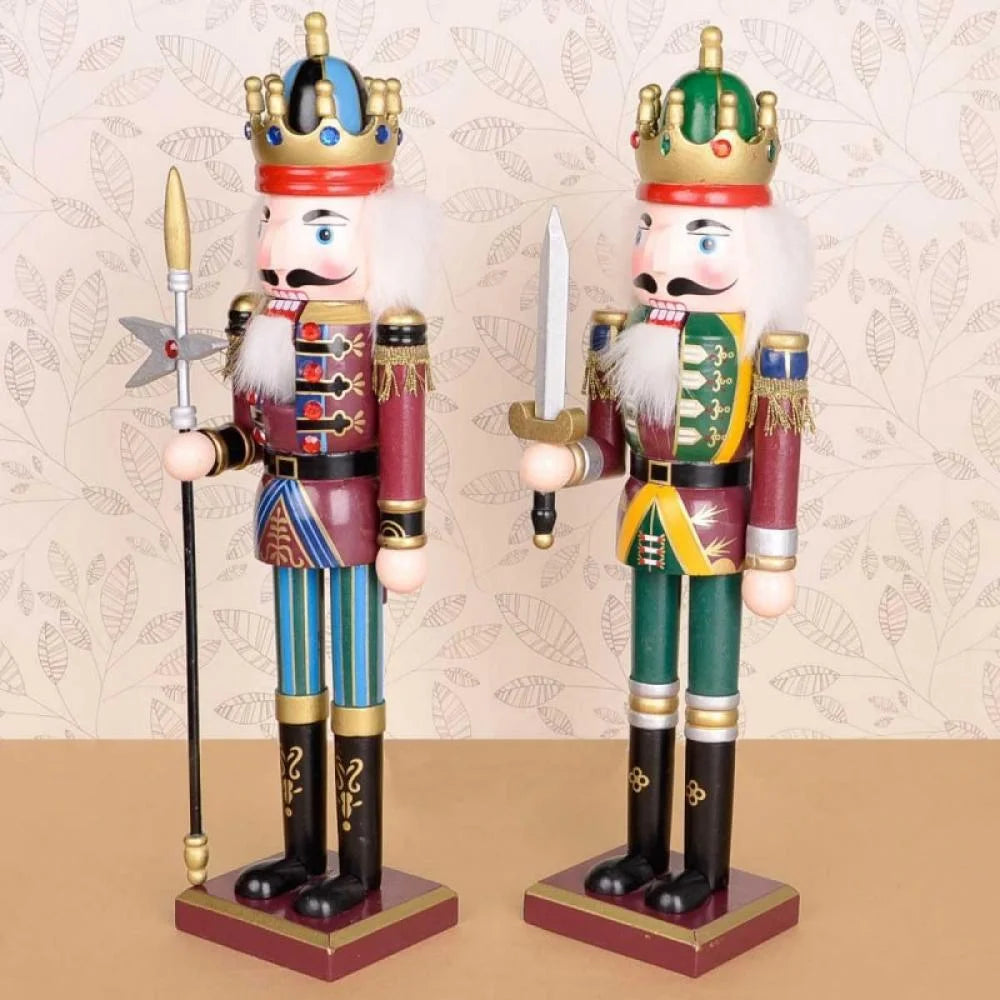 30cm Wooden Nutcracker Soldier Figure Doll L28048