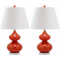 Set of 2 Glass Lamp H968