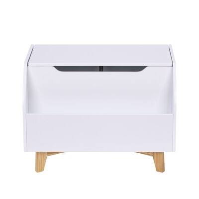 White Kids Toy Box with Storage and Bookcase T720