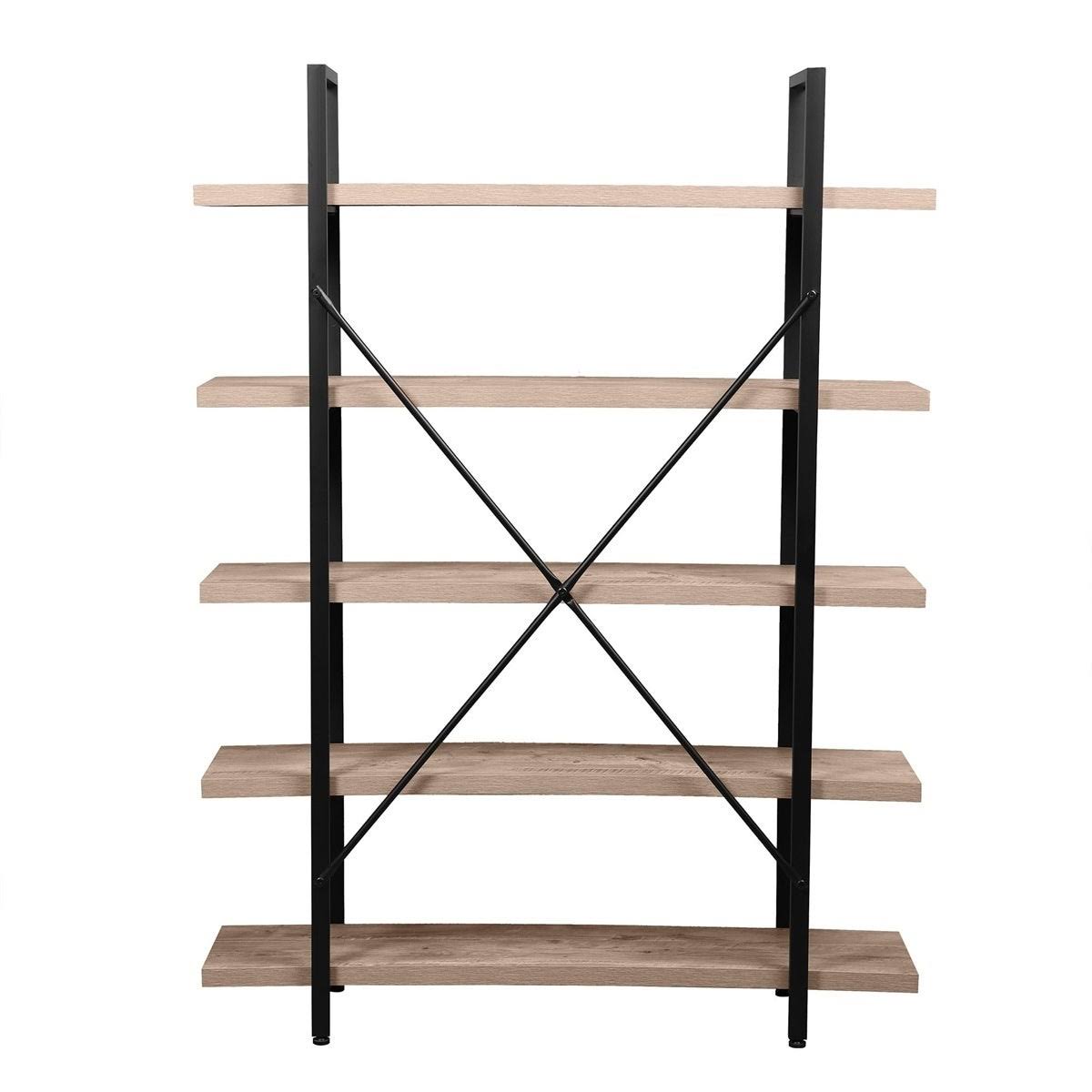 5-Tier Rustic Storage Bookshelf S560