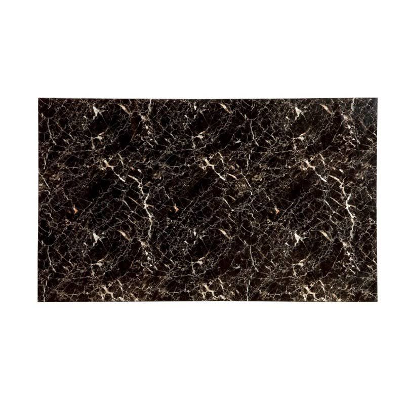 Faux Marble Top Dining Table in Black F3090