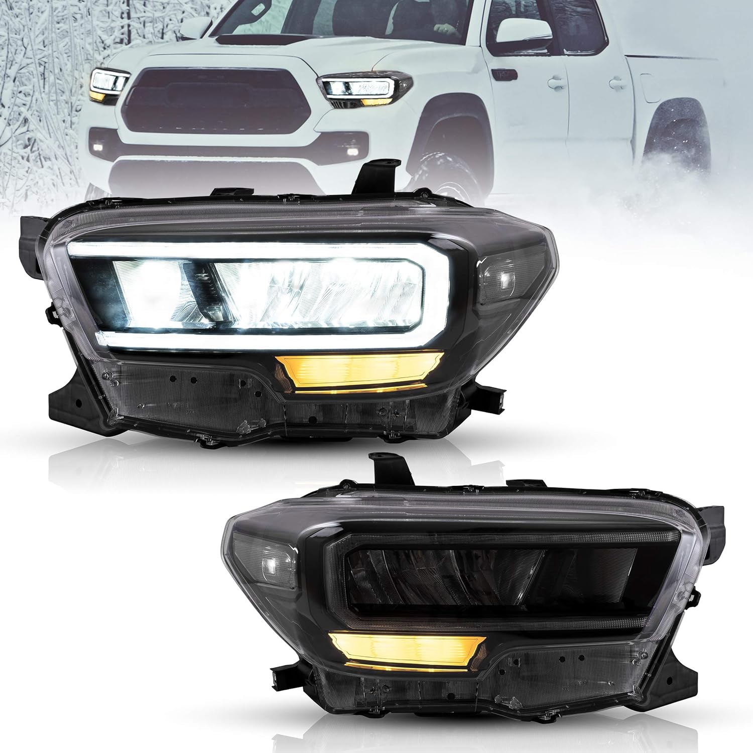Smoked Taillights for Toyota Tacoma 2016-2021 C40230