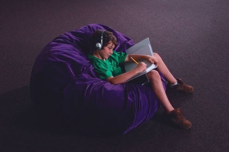 Purple FluffChair Large 50x22 Diameter F231463
