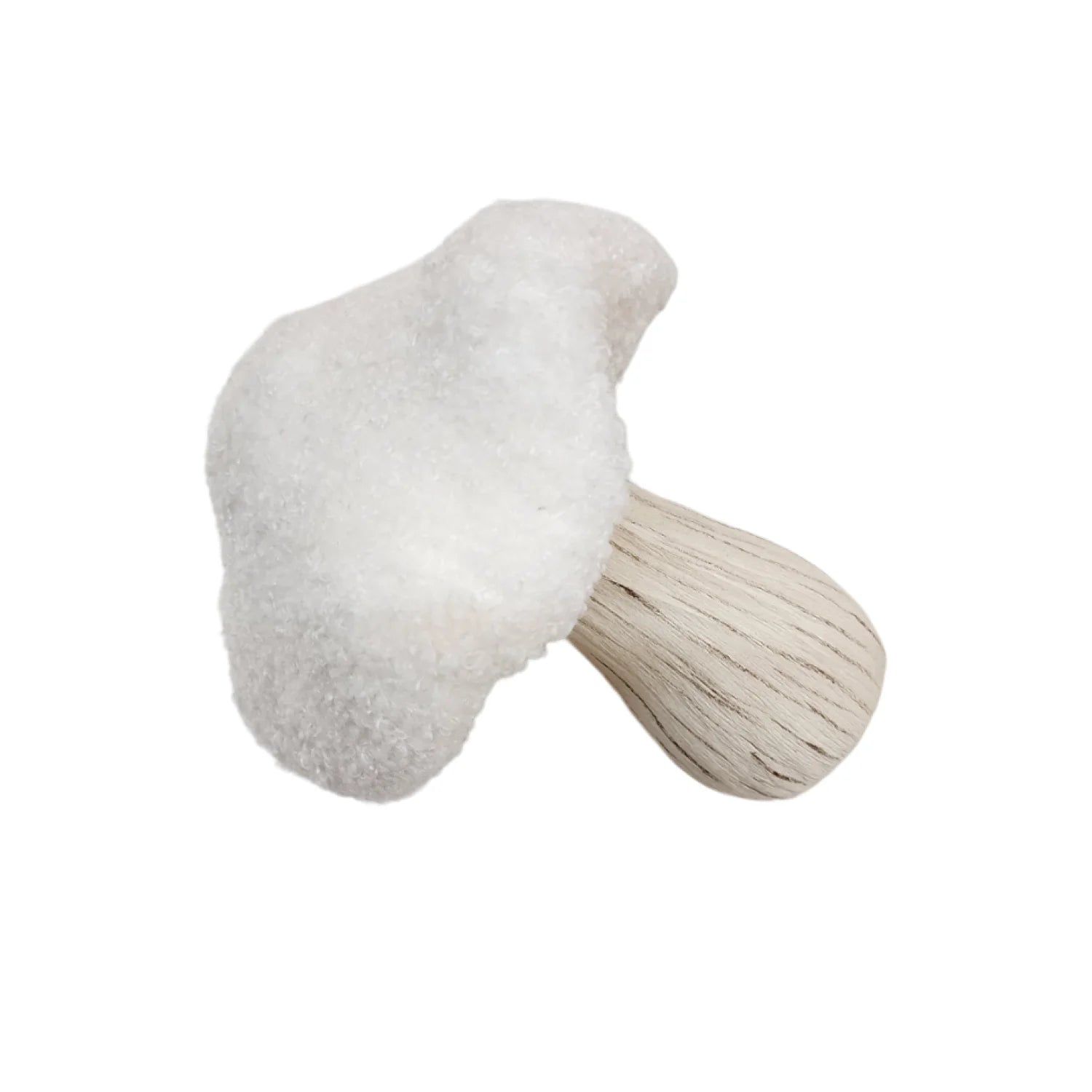 Cream Sherpa Mushroom Decor G299