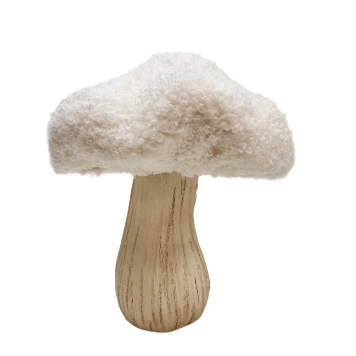 Cream Sherpa Mushroom Decor G299