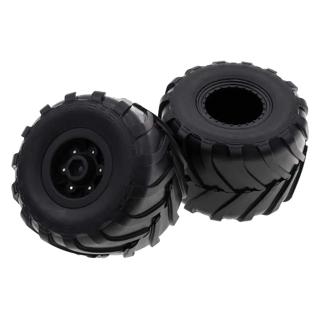 Black Rubber Car Tires 4PCS 72*49mm D6586