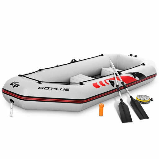 Inflatable Fishing Boat with Oars and Air Pump Y397704