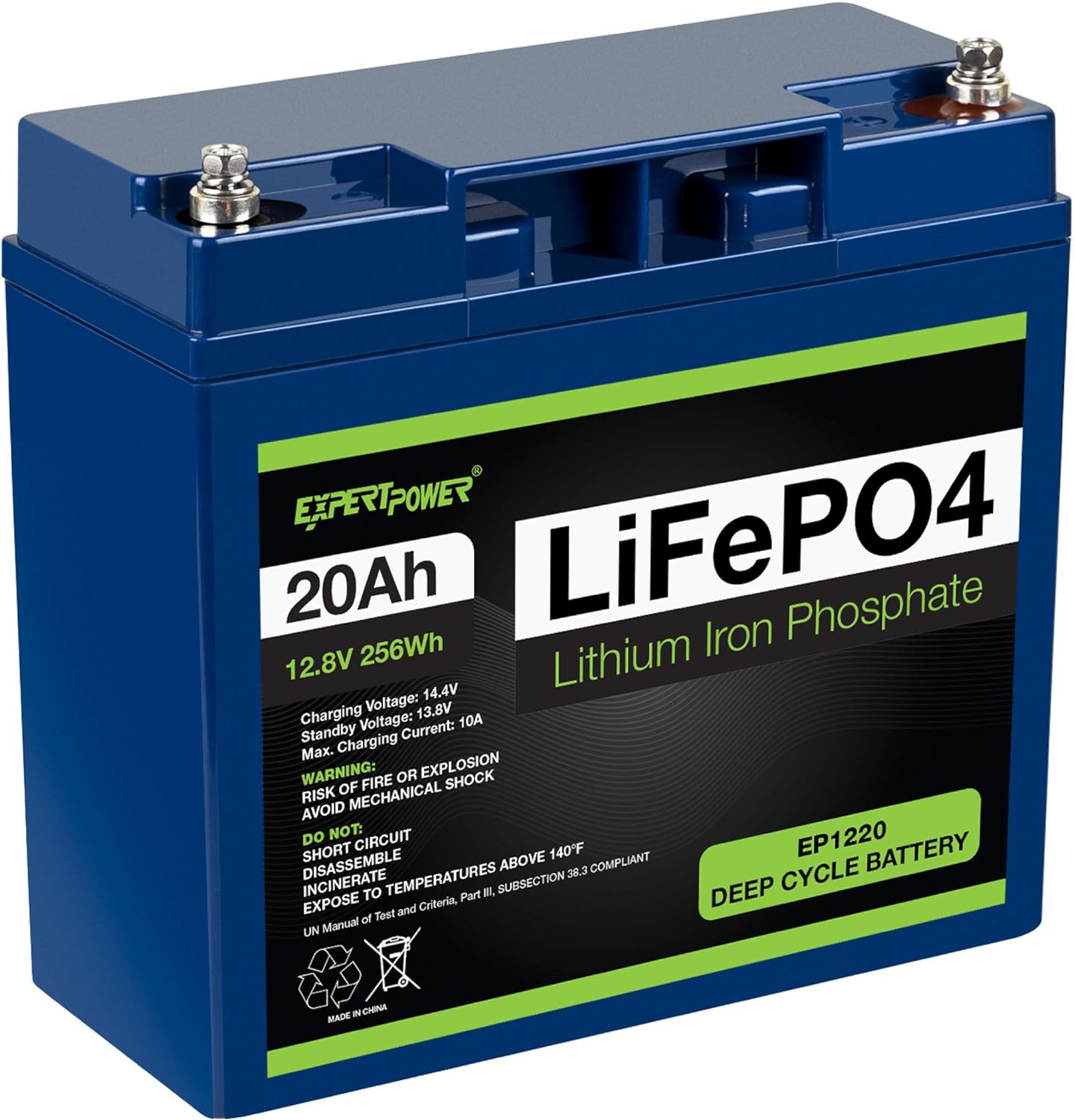 12V 20Ah Lithium LiFePO4 Deep Cycle Rechargeable Battery E252