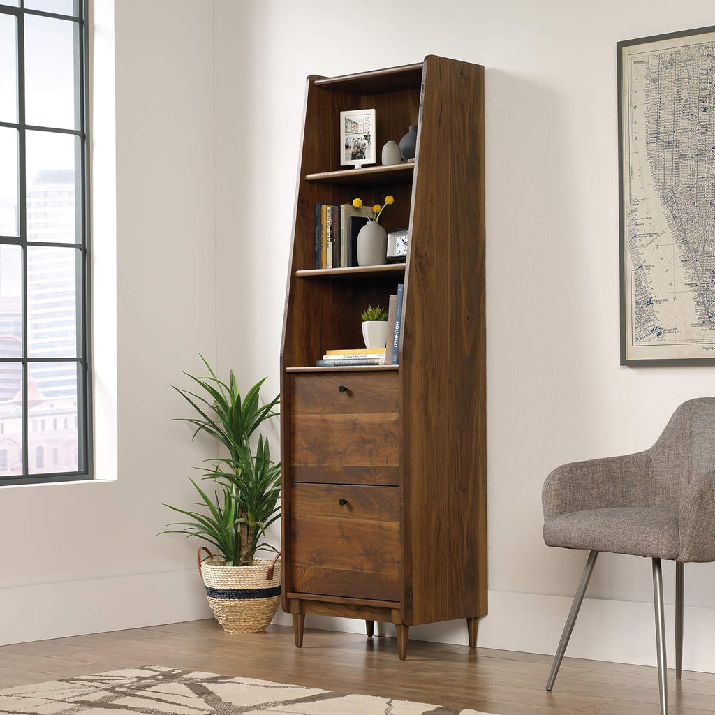 Narrow Bookcase, Grand Walnut finish J5970