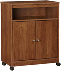 Black Oak Microwave Cart O884
