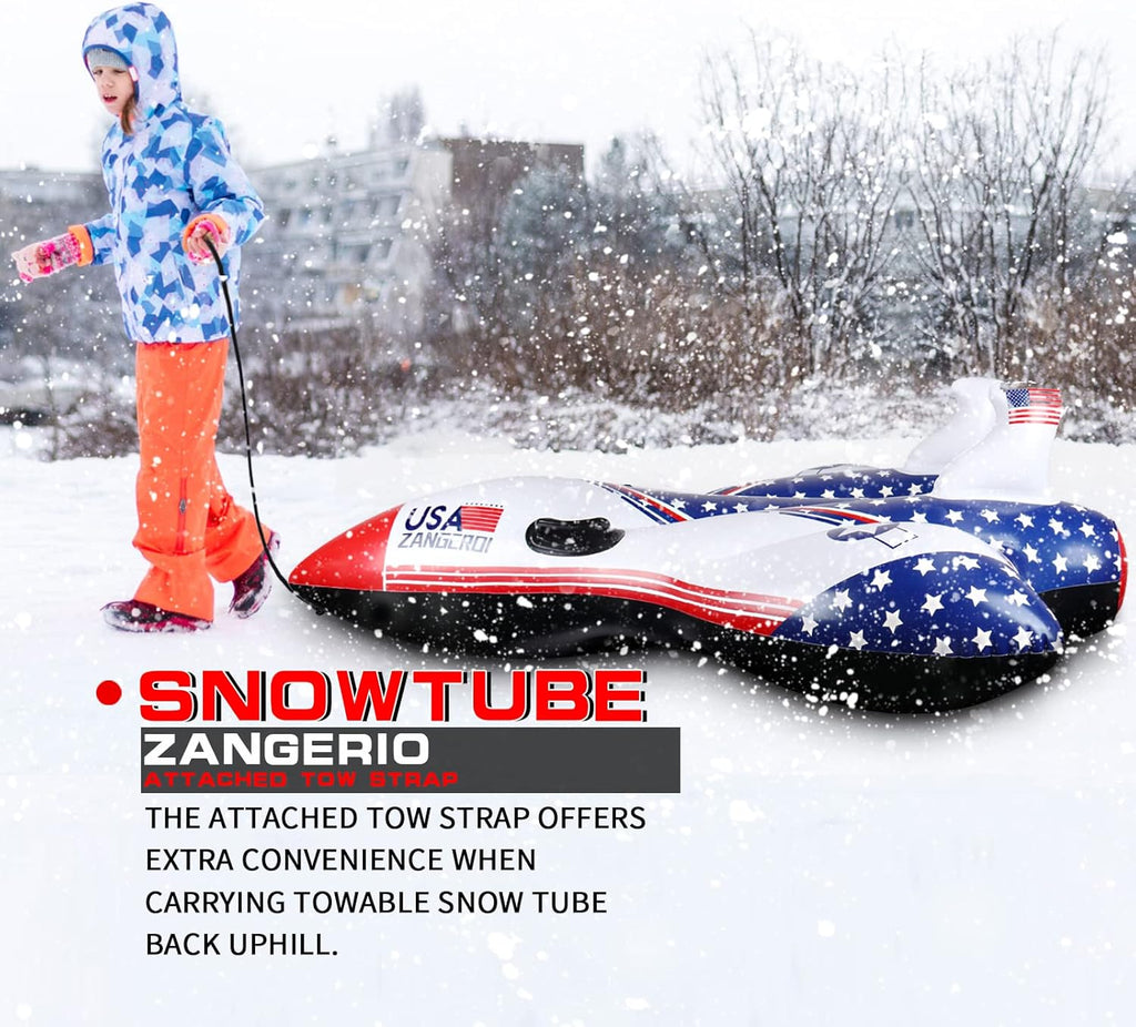 Heavy Duty Inflatable Snow Sled Pack of 2 Z178974