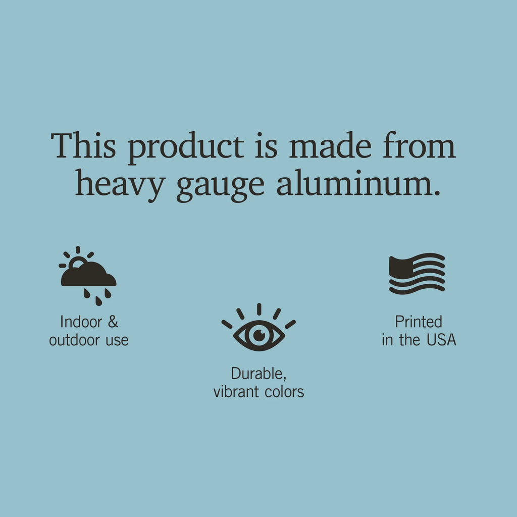 12x18 Aluminum Metal Sign Decor F63522