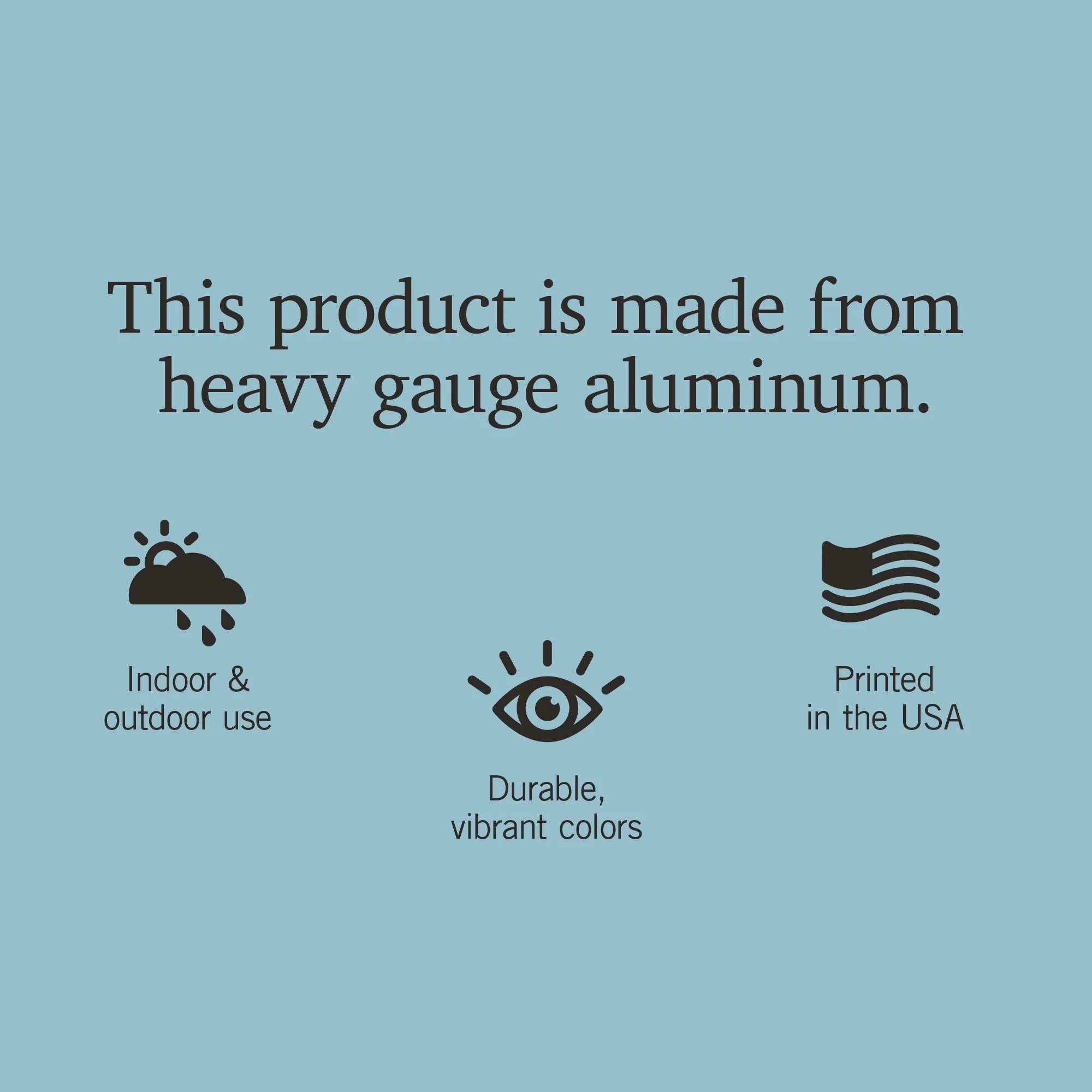 12x18 Aluminum Metal Sign Decor F63522