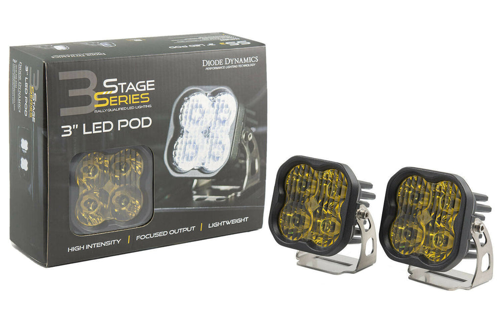 SS3 Pro Yellow SAE Fog Worklight Pair A95913