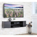 Wall Mounted TV Media Console Storage Hutch - 43.3 - Black O911