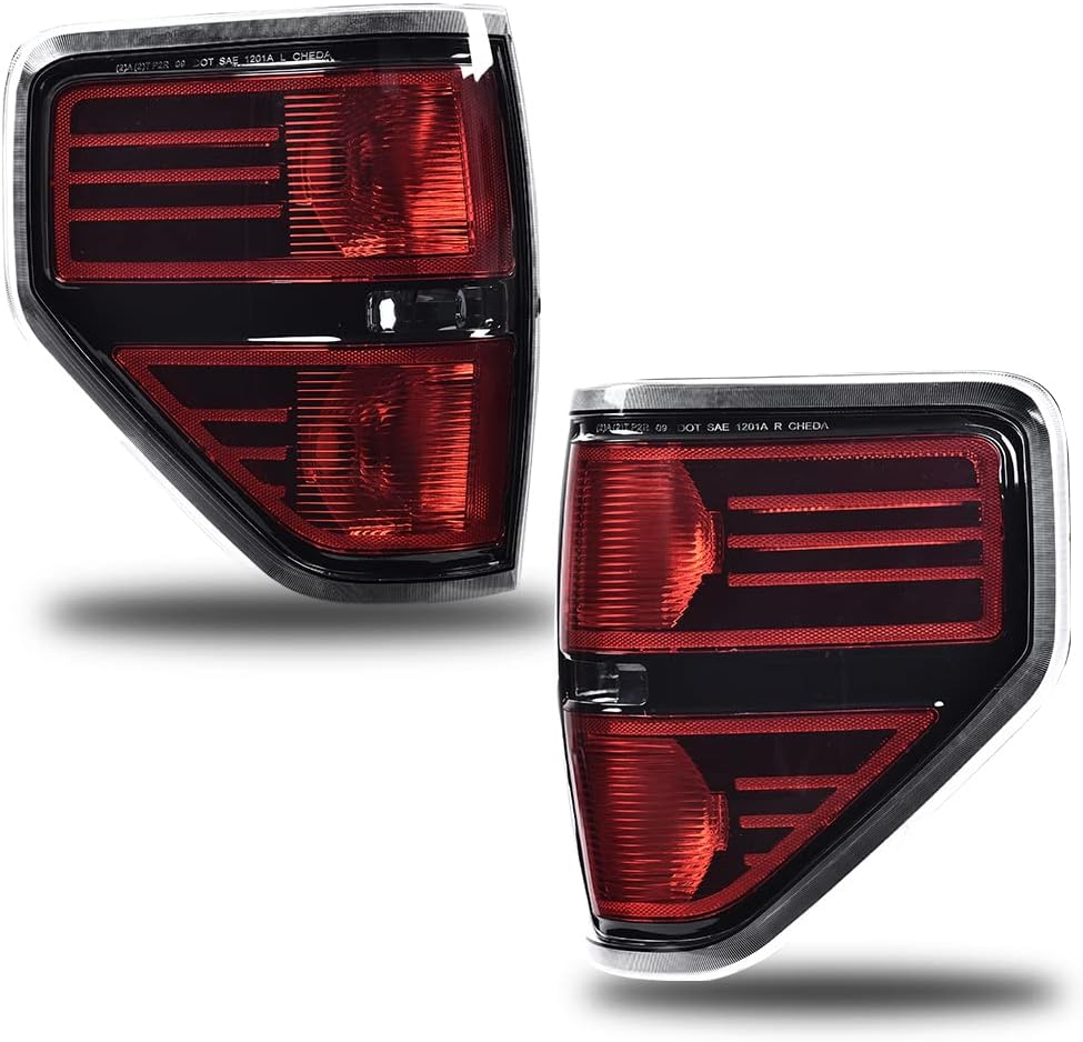 Chrome Trim Tail Lights for Ford F150 D396