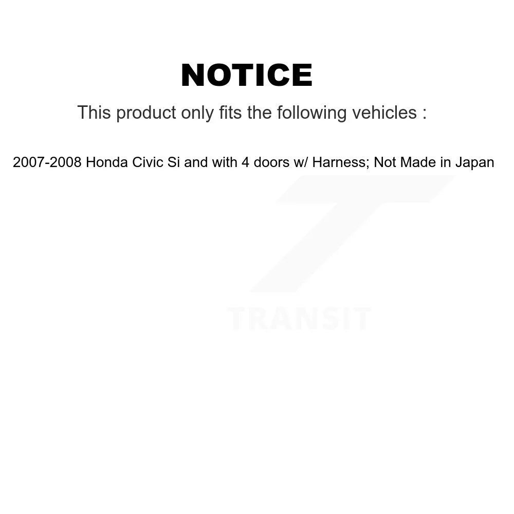 Front Wheel Bearing And ABS Sensor Kit For 2007-2008 Honda Civic Si S3310