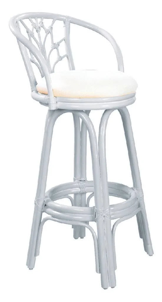 Whitewash Rattan Counterstool E35717