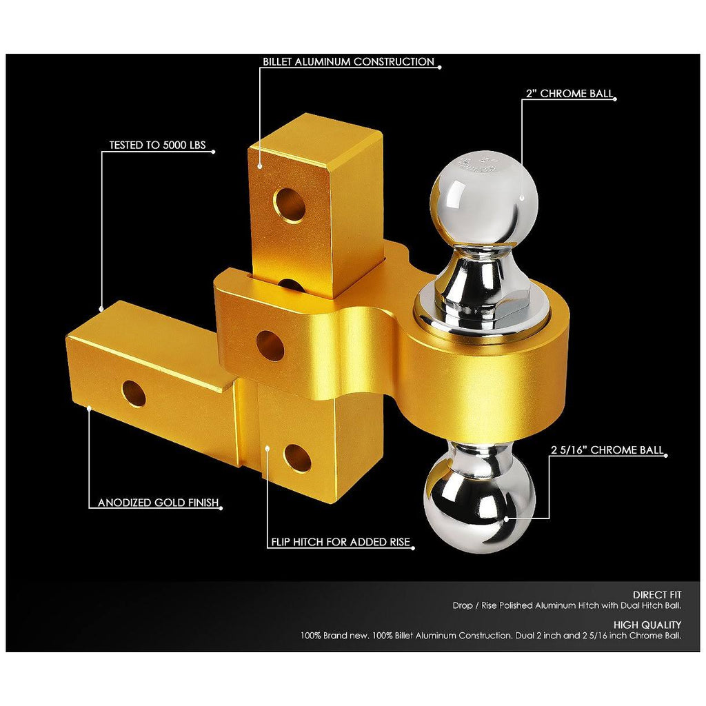 Aluminum Dual Ball Tow Hitch F99102