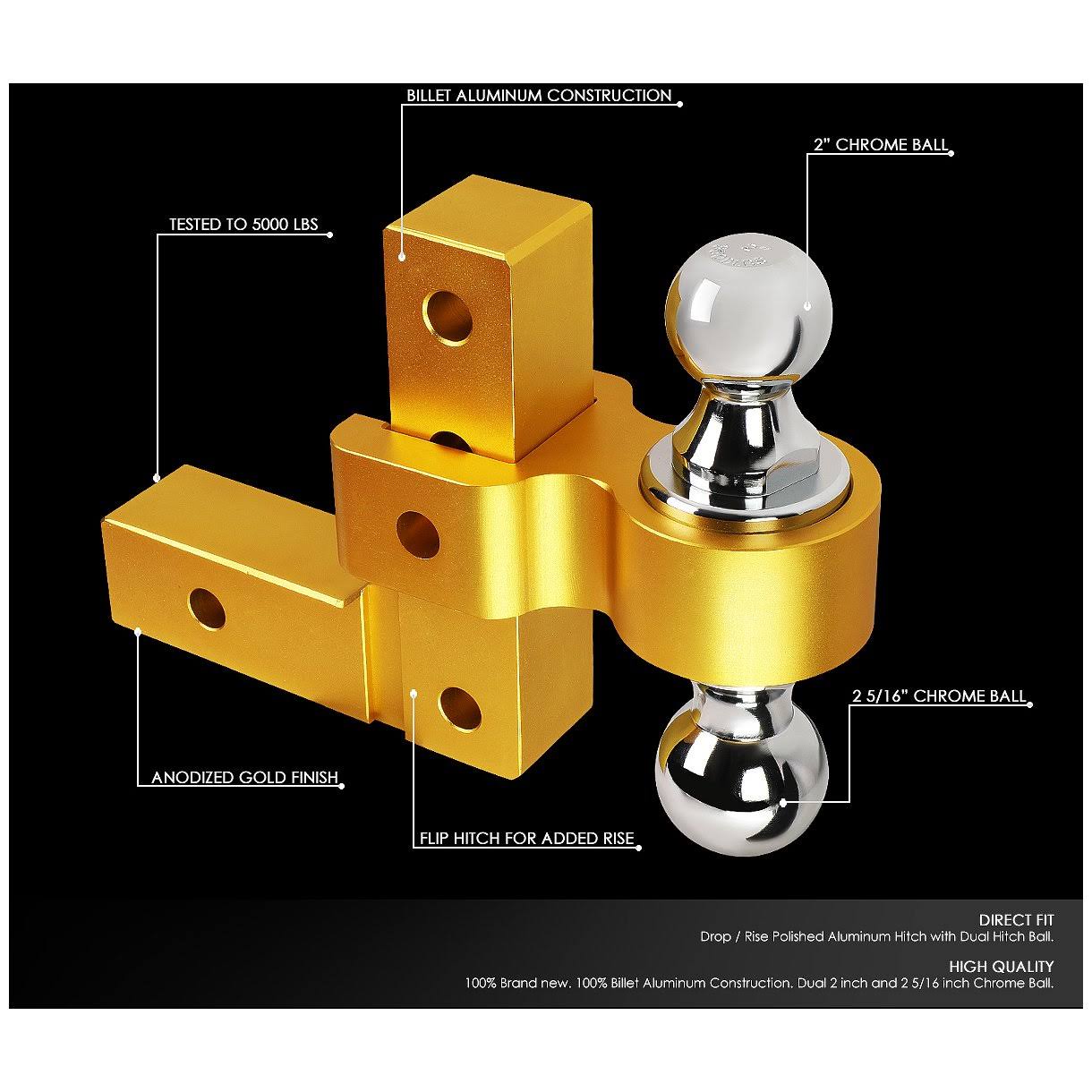 Aluminum Dual Ball Tow Hitch F99102