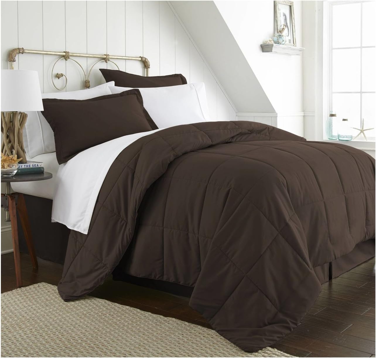 Navy 8 Piece Bed in a Bag Queen B930267