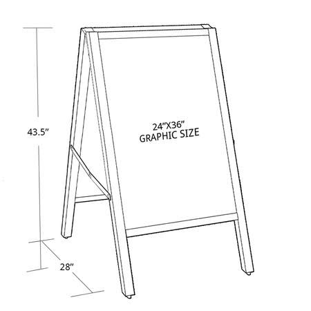 Black S Board Sign N9851