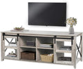 Gray TV Console with Storage P605773