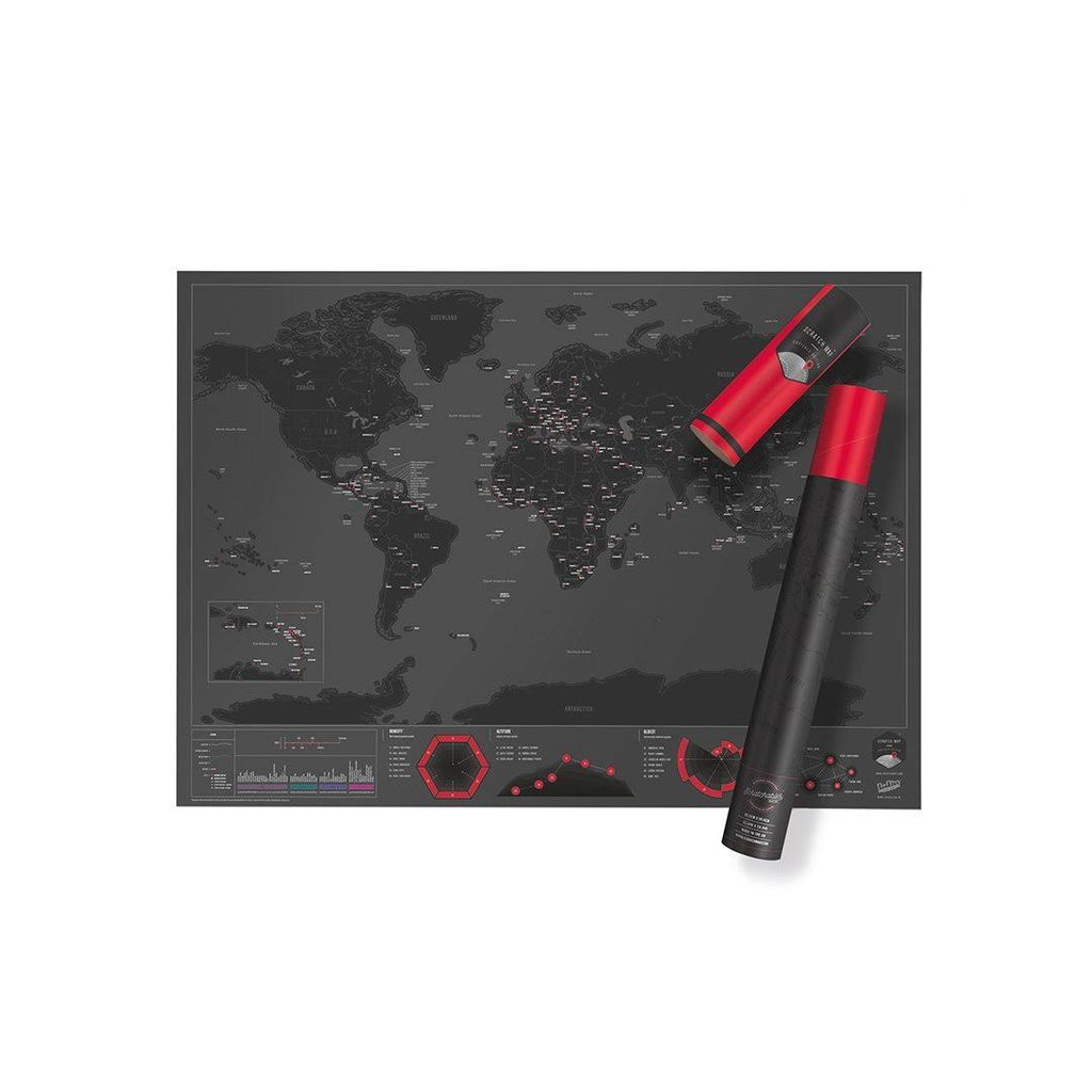 Scratch Map, Capitals Edition W53804