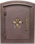 Antique Copper Aluminum Mailbox G17915