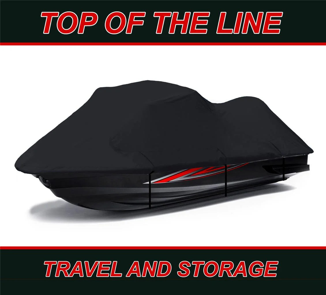Black 600 Denier Jet Ski Watercraft Cover I163