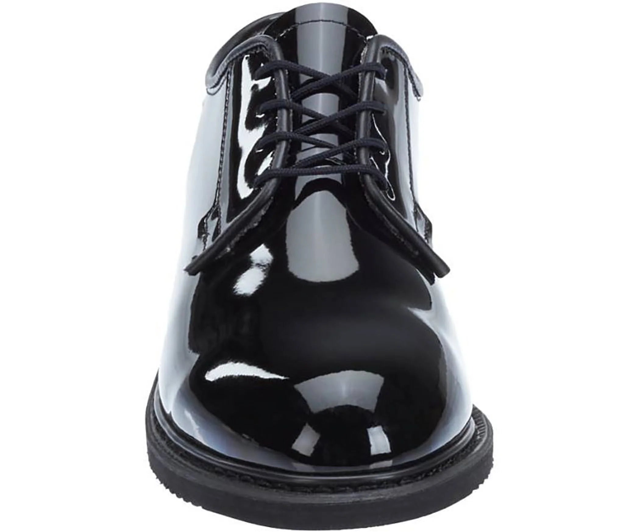 Black High Gloss Oxford Shoe 9 2E US Extra Wide H3243