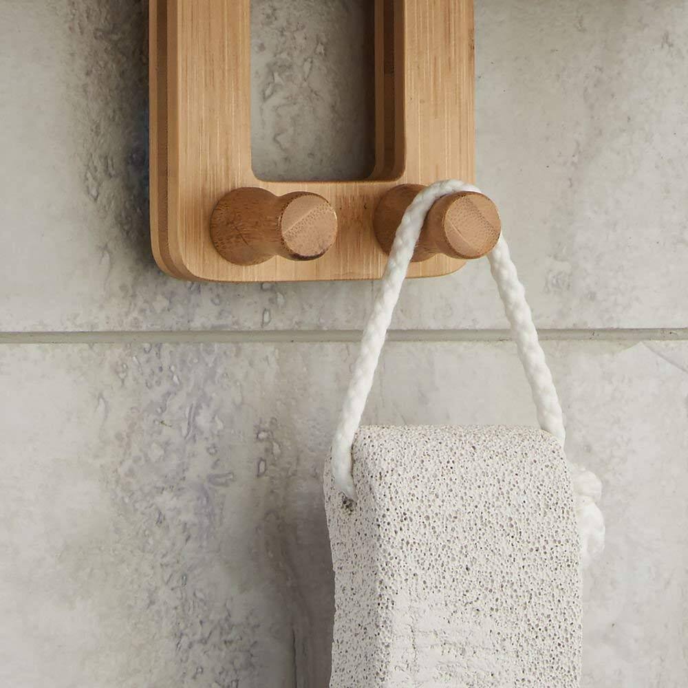 Natural Bamboo Bathroom Shower Caddy Q758074