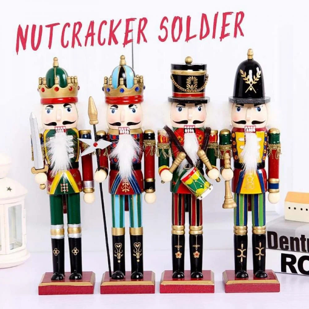 30cm Wooden Nutcracker Soldier Figure Doll L28048