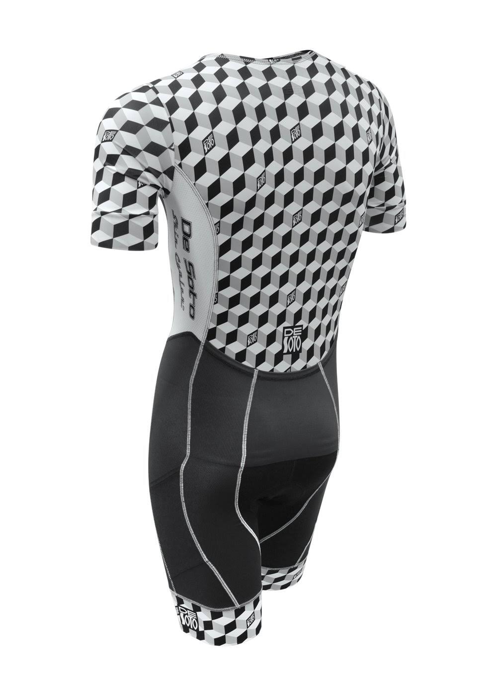 Blue Sparkle Sleeved Tri Suit H537