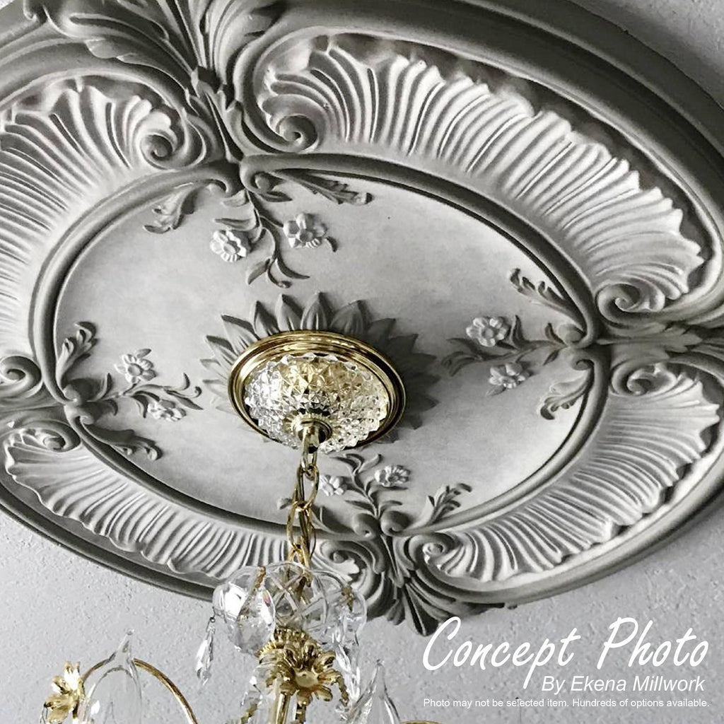 Rose and Ribbon Ceiling Medallion U722067