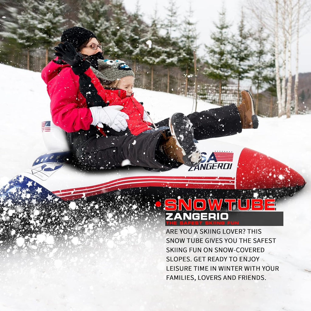 Heavy Duty Inflatable Snow Sled Pack of 2 Z178974