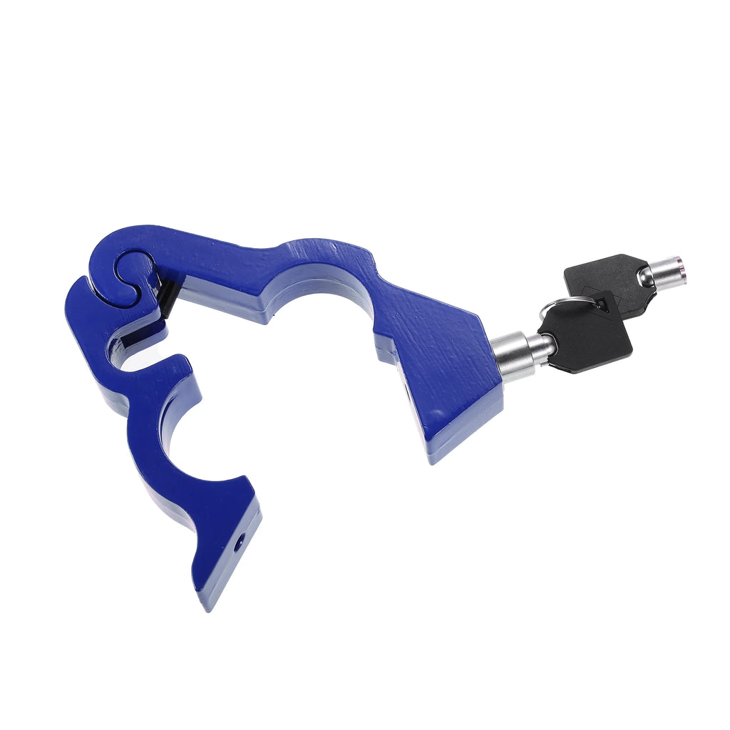 Blue Motorcycle Handlebar Throttle Security Lock A49448