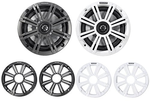 6.5-Inch Marine Coaxial Speakers with 3/4-Inch Tweeters, 4-Ohm Z566