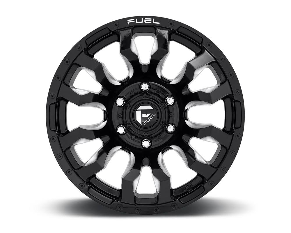 Gloss Black Milled 22x12 8x170 -44mm Wheel Y857