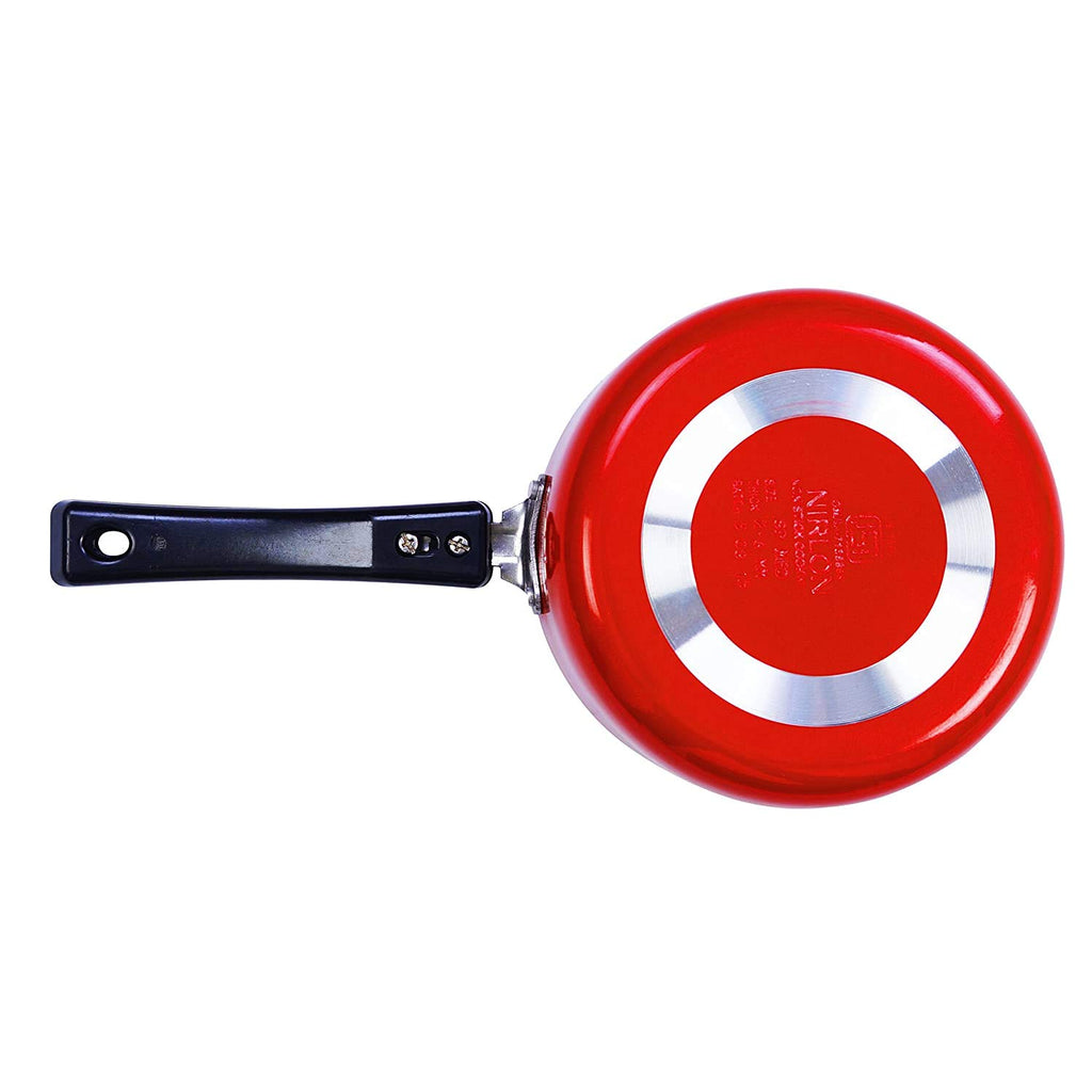 Red Non Stick Aluminium Sauce Pan, 1.8 Litre D4179